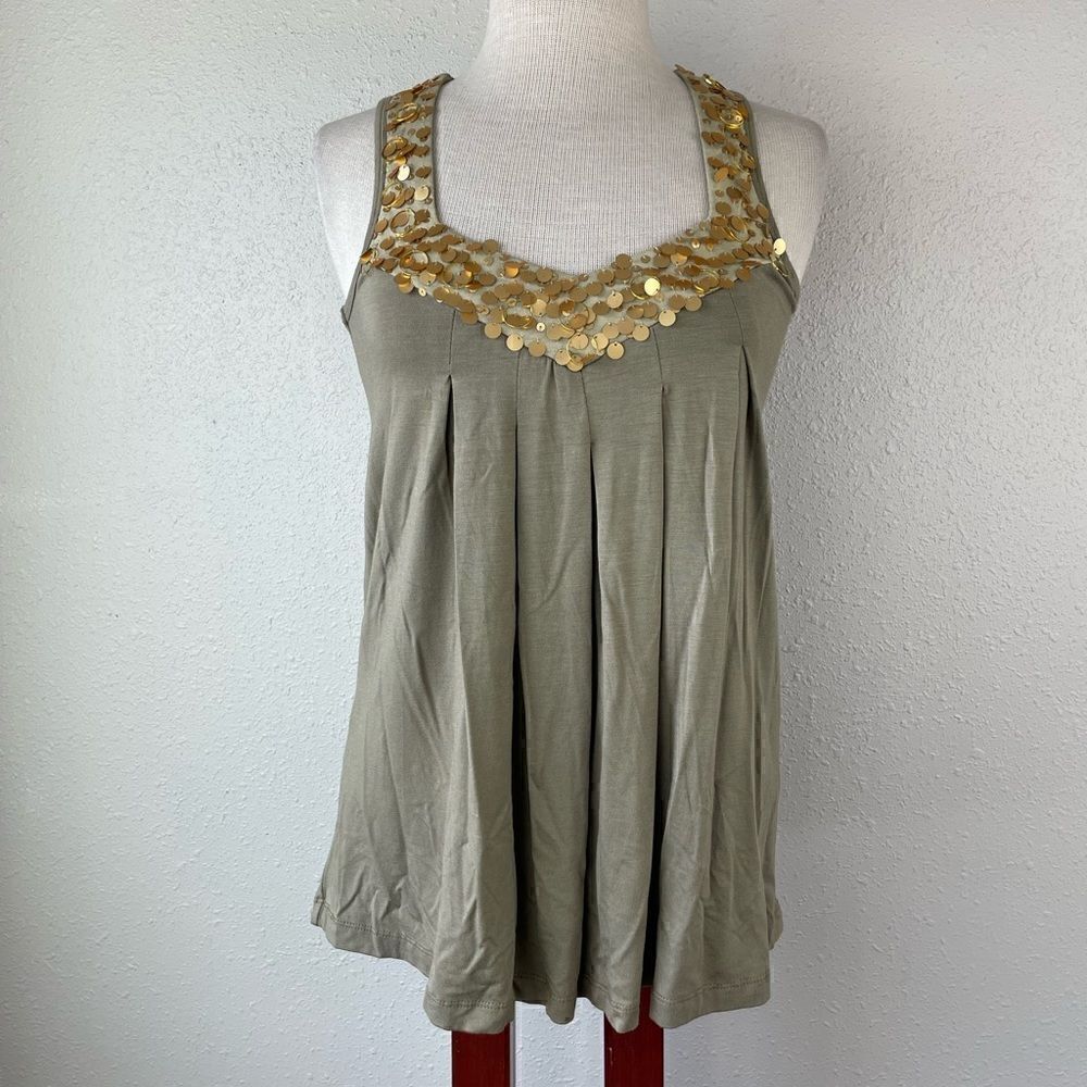 NWT Mac & Jac Khaki Mix Tank Top Size XS